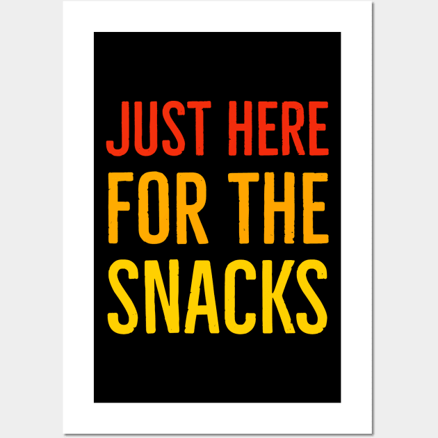 Just Here For The Snacks Wall Art by Suzhi Q